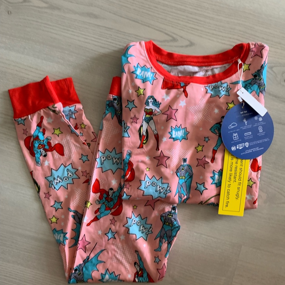 NWT little Sleepies Superhero Kids Pajamas